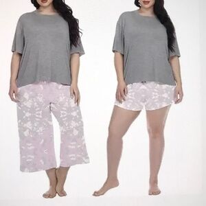 HONEYDEW 3pc Pajama Set Jersey Knit Zion Tie-Dye Pajamas Women’s Size XL